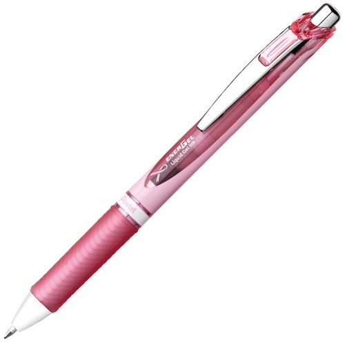 Pentel Energel Pink Ribbon Retractable Gel Pen